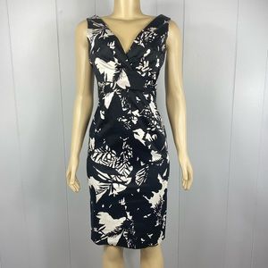 Donna Rocco black and white floral print dress.